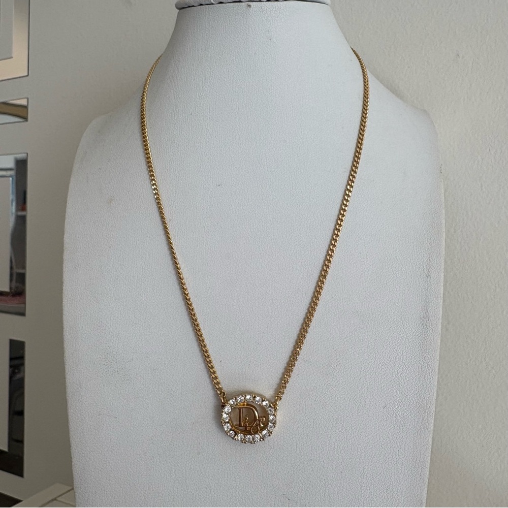 Dior Gold Necklace /w Original Box - Picture 10 of 13